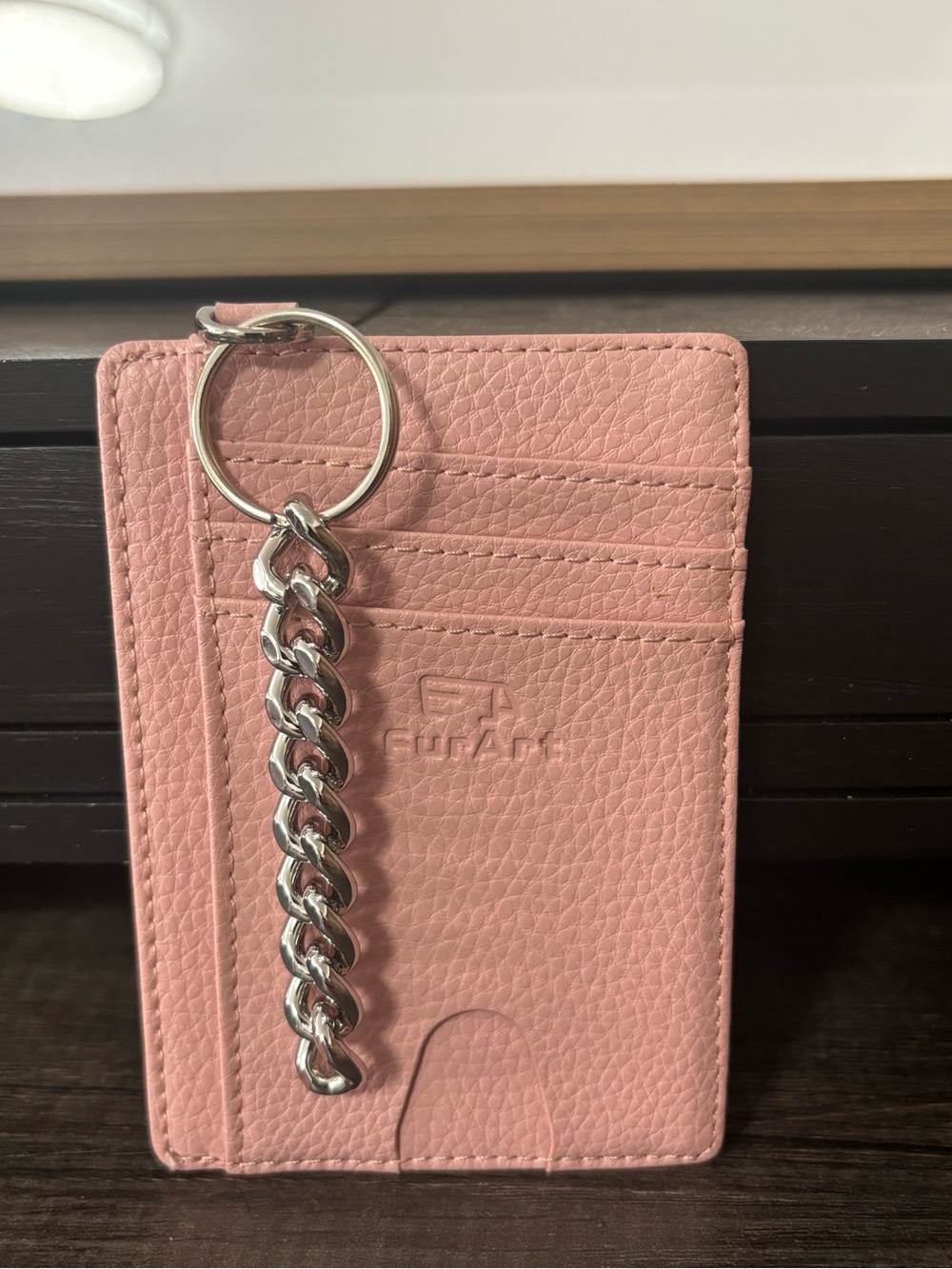 Pink Leather Card Holder (NWOT)